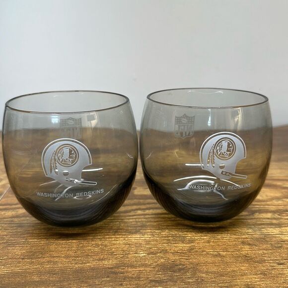 Washington Redskins NFL Low Ball Glasses  set of 2 - Picture 1 of 5